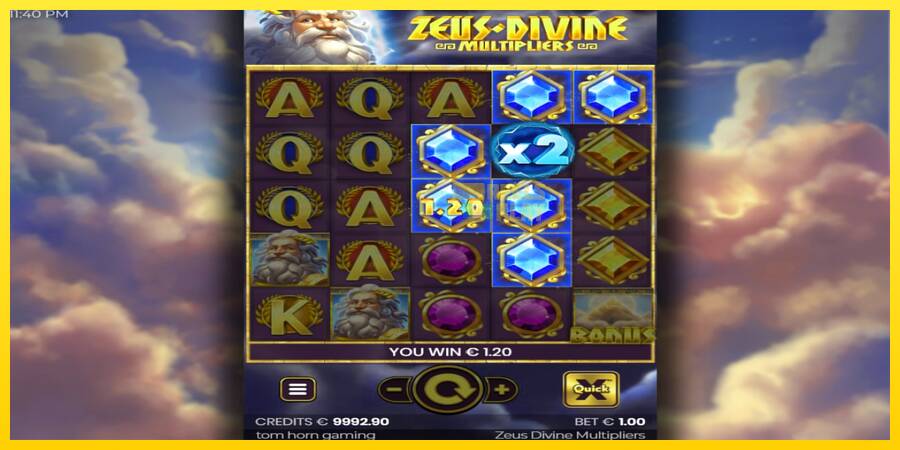 Сурет 3 ойын машинасы Zeus Divine Multipliers