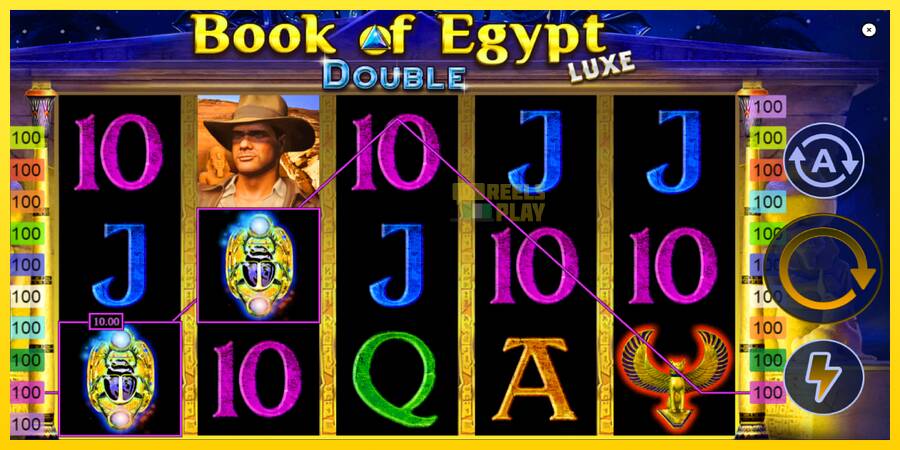 Сурет 3 ойын машинасы Book of Egypt Double Luxe