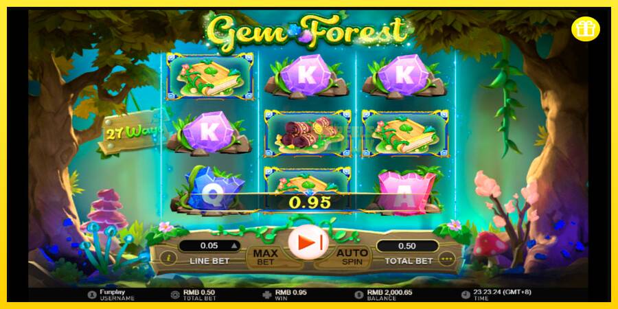 Сурет 3 ойын машинасы Gem Forest