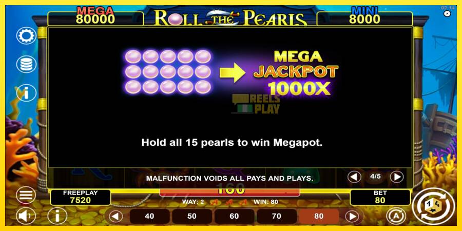 Сурет 7 ойын машинасы Roll The Pearls Hold & Win