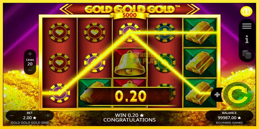 Сурет 3 ойын машинасы Gold Gold Gold 5000