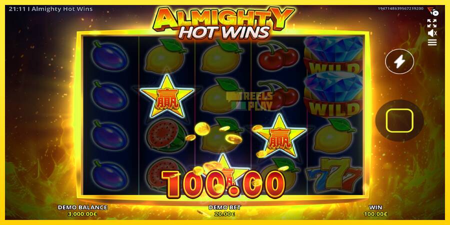 Сурет 3 ойын машинасы Almighty Hot Wins