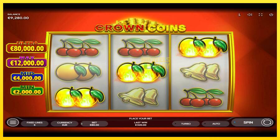 Сурет 3 ойын машинасы Crown Coins