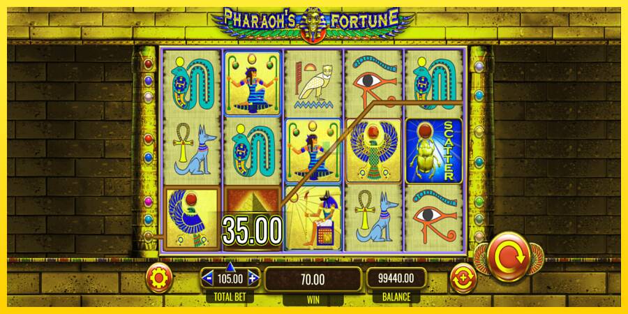 Сурет 3 ойын машинасы Pharaohs Fortune