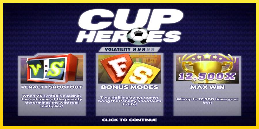 Сурет 1 ойын машинасы Cup Heroes