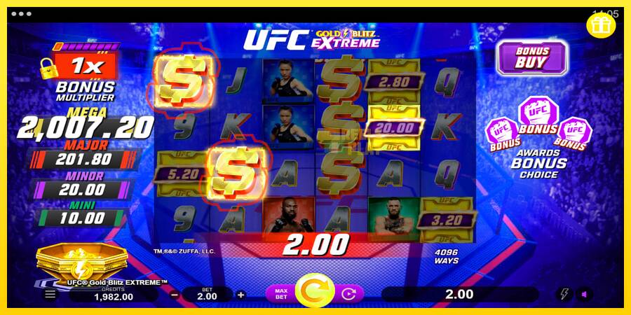 Сурет 3 ойын машинасы UFC Gold Blitz Extreme