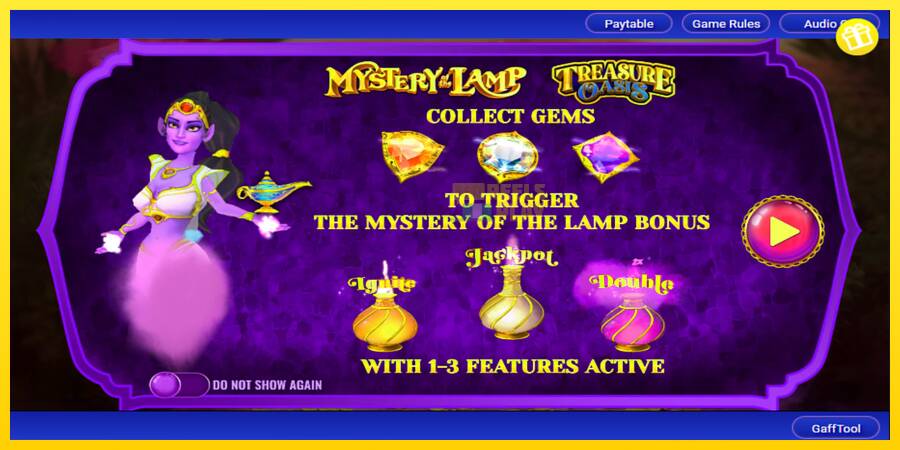 Сурет 1 ойын машинасы Mystery of the Lamp Treasure Oasis