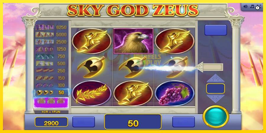 Сурет 4 ойын машинасы Sky God Zeus 3x3