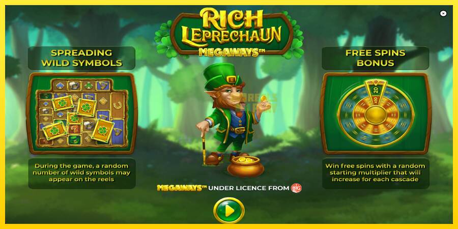 Сурет 1 ойын машинасы Rich Leprechaun Megaways