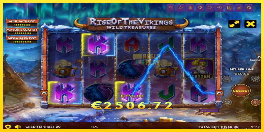 Сурет 3 ойын машинасы Rise of The Vikings - Wild Treasures