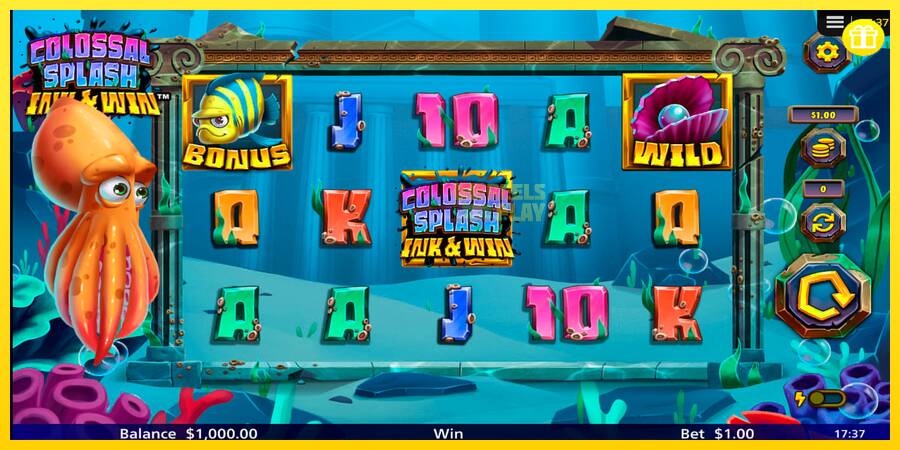 Сурет 1 ойын машинасы Colossal Splash Ink & Win