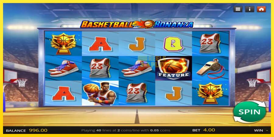 Сурет 1 ойын машинасы Basketball Bonanza