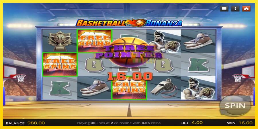 Сурет 2 ойын машинасы Basketball Bonanza