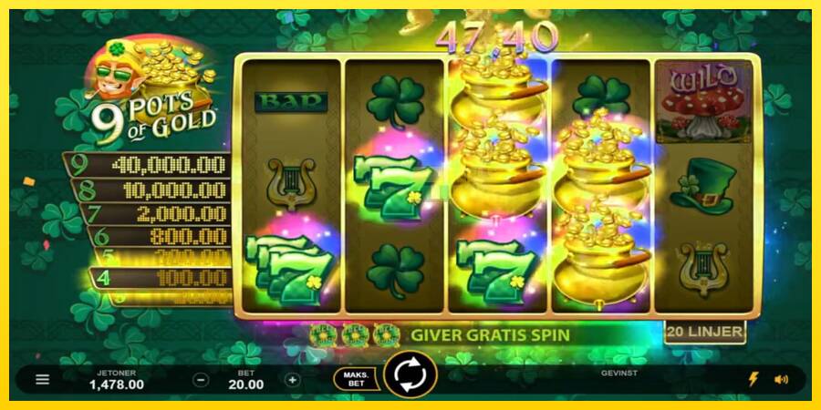 Сурет 3 ойын машинасы 9 Pots of Gold Land & Win