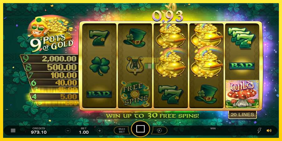 Сурет 6 ойын машинасы 9 Pots of Gold Land & Win