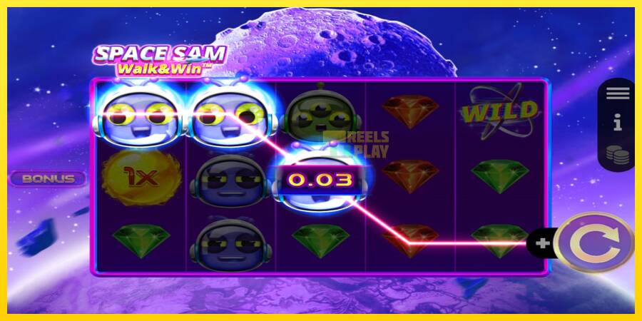 Сурет 3 ойын машинасы Space Sam Walk & Win