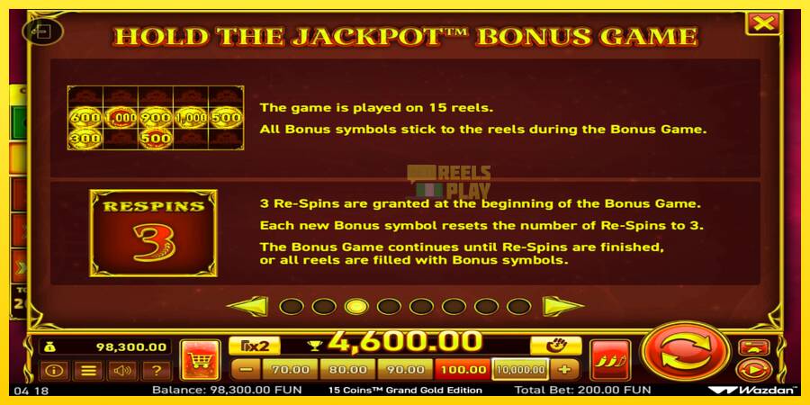 Сурет 5 ойын машинасы 15 Coins Grand Gold Edition Score The Jackpot