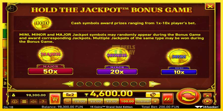 Сурет 6 ойын машинасы 15 Coins Grand Gold Edition Score The Jackpot