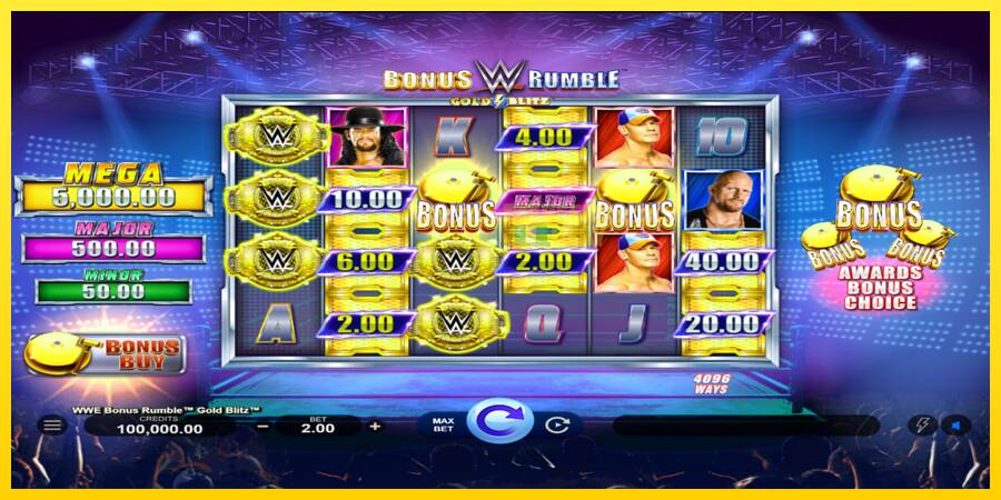 Сурет 1 ойын машинасы WWE Bonus Rumble Gold Blitz