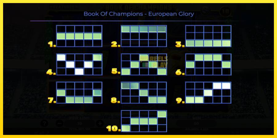 Сурет 7 ойын машинасы Book of Champions - European Glory