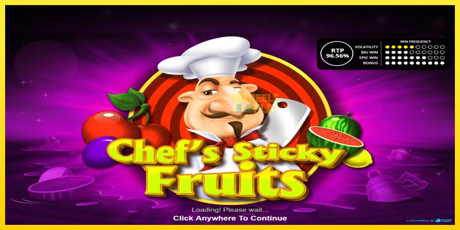 Сурет 1 ойын машинасы Chefs Sticky Fruits