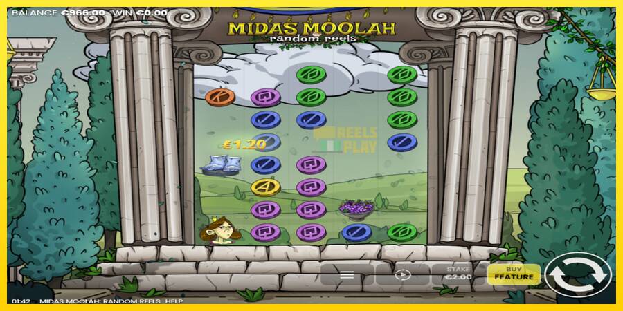 Сурет 3 ойын машинасы Midas Moolah Random Reels