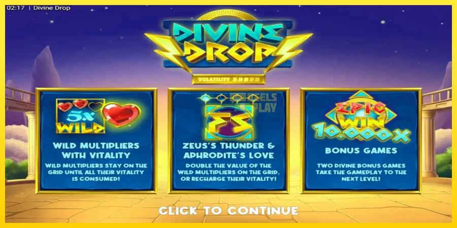 Сурет 1 ойын машинасы Divine Drop