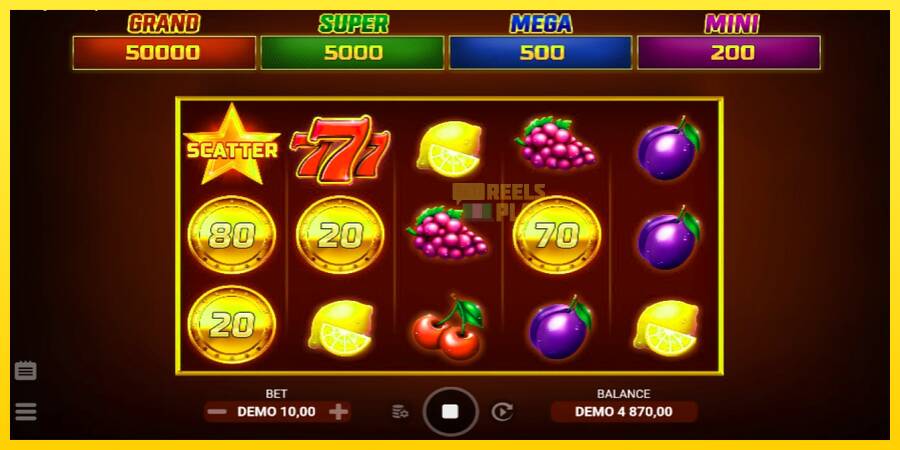 Сурет 3 ойын машинасы Lucky Fruit Spins Bonus Buy