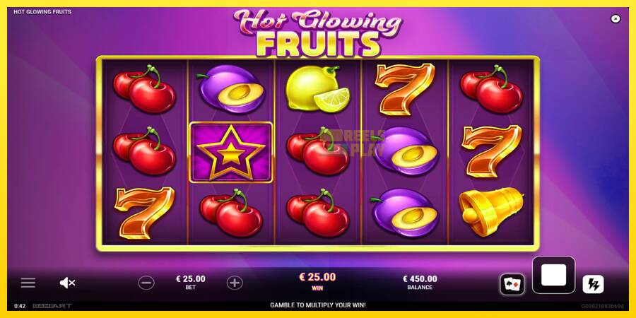 Сурет 3 ойын машинасы Hot Glowing Fruits