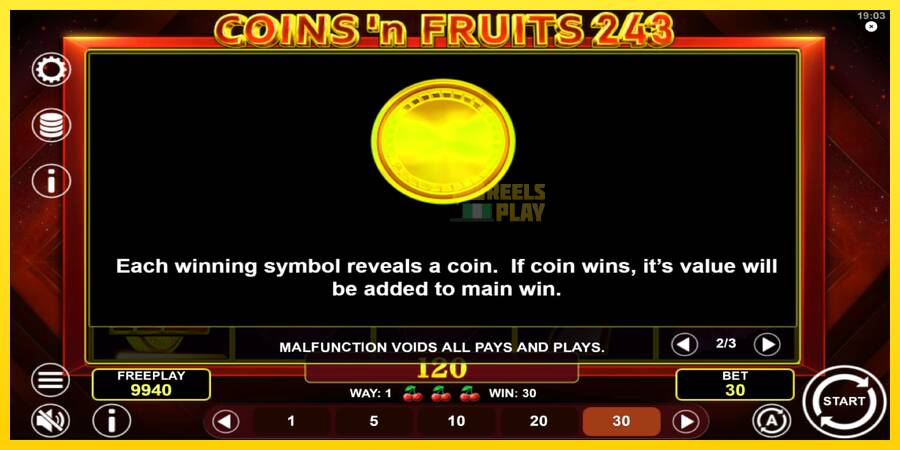 Сурет 6 ойын машинасы Coinsn Fruits 243