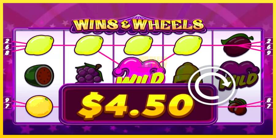 Сурет 4 ойын машинасы Wins & Wheels