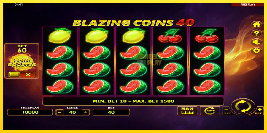 Сурет 2 ойын машинасы Blazing Coins 40