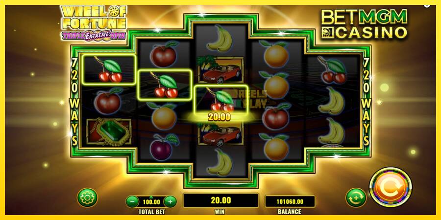 Сурет 4 ойын машинасы Wheel of Fortune Triple Extreme Spin BetMGM