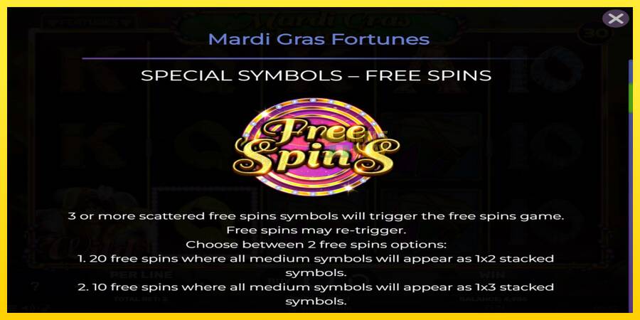 Сурет 4 ойын машинасы Mardi Gras Fortunes