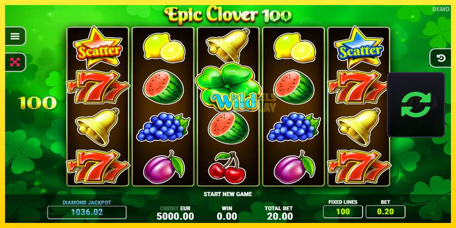 Сурет 1 ойын машинасы Epic Clover 100