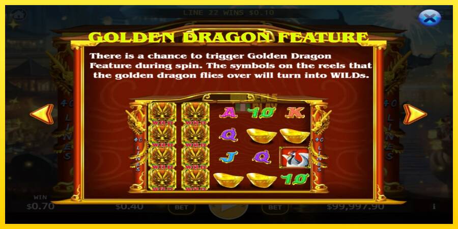 Сурет 4 ойын машинасы Lucky Golden Dragon Lock 2 Spin