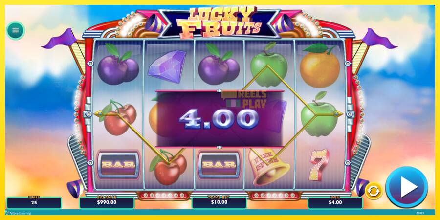 Сурет 3 ойын машинасы Lucky Fruits