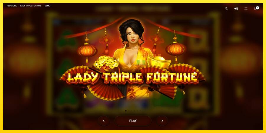 Сурет 1 ойын машинасы Lady Triple Fortune