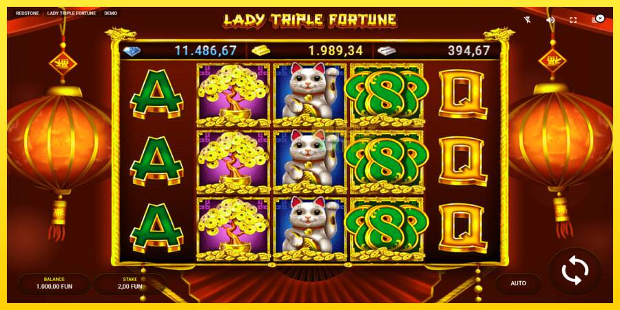 Сурет 2 ойын машинасы Lady Triple Fortune