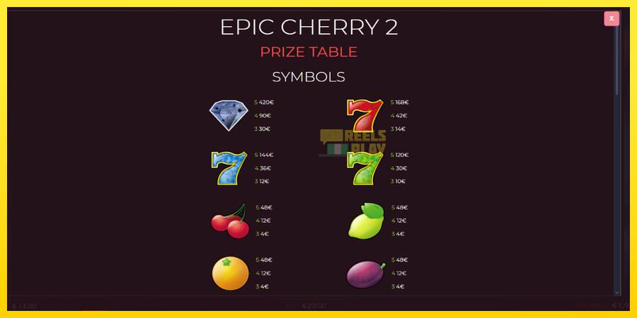 Сурет 5 ойын машинасы Epic Cherry 2