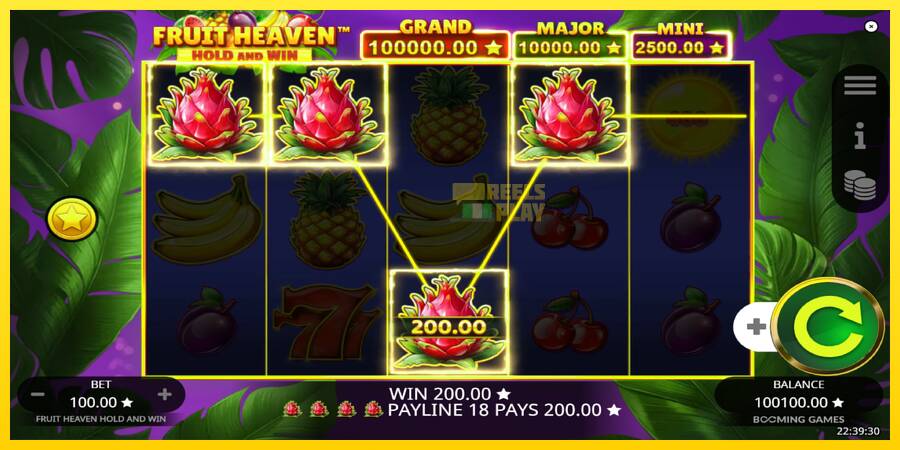 Сурет 3 ойын машинасы Fruit Heaven Hold and Win