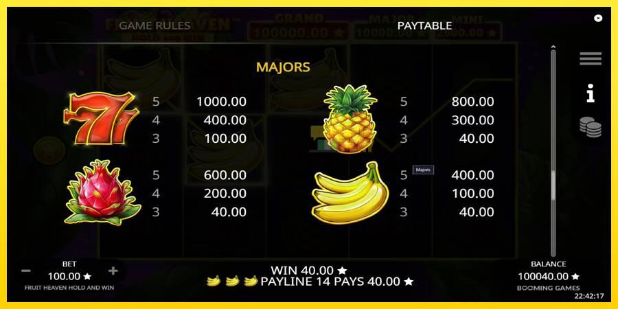 Сурет 6 ойын машинасы Fruit Heaven Hold and Win