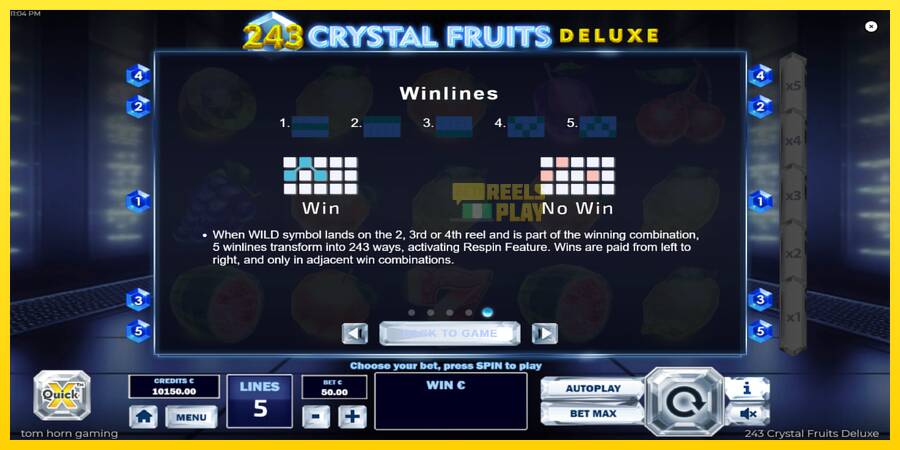 Сурет 7 ойын машинасы 243 Crystal Fruits Deluxe