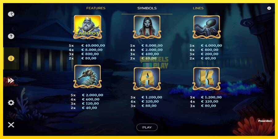 Сурет 6 ойын машинасы Poseidon Jackpot