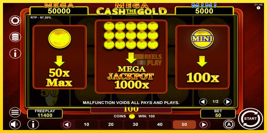 Сурет 6 ойын машинасы Mega Cash The Gold