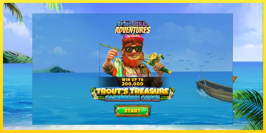 Сурет 1 ойын машинасы Trouts Treasure Caribbean Catch