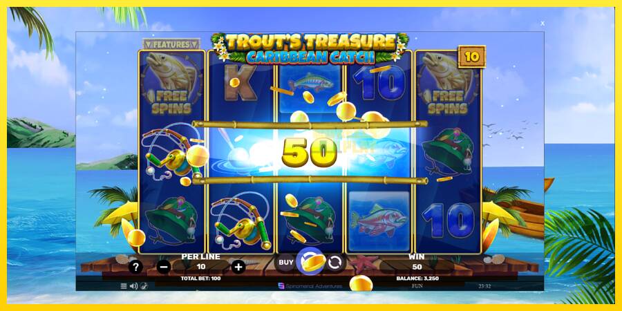 Сурет 4 ойын машинасы Trouts Treasure Caribbean Catch