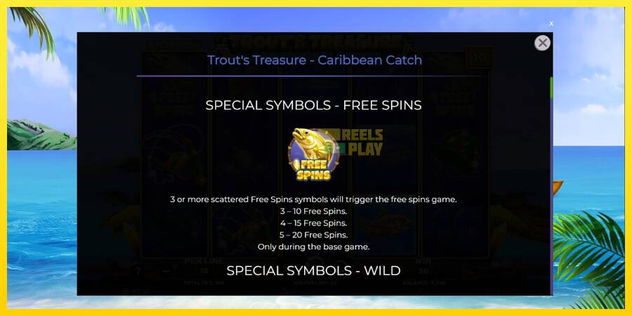 Сурет 5 ойын машинасы Trouts Treasure Caribbean Catch