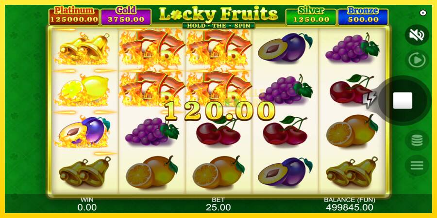 Сурет 3 ойын машинасы Locky Fruits: Hold the Spin