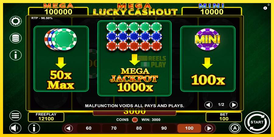 Сурет 5 ойын машинасы Mega Lucky Cashout